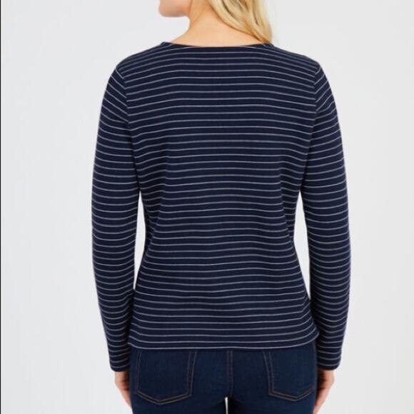 Nautica STRIPED LACE-UP PULLOVER - Picture 5 of 5